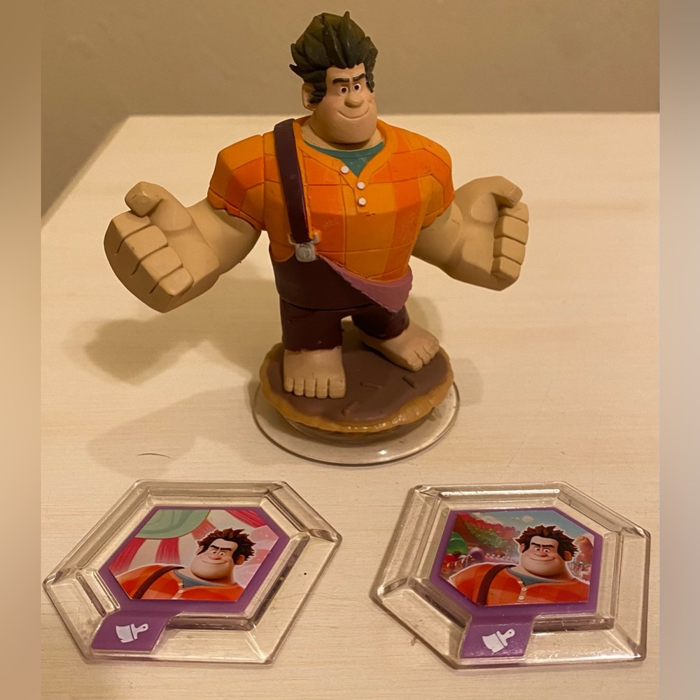Disney Infinity Wreck It Ralph & 2 Power Discs (#G63)